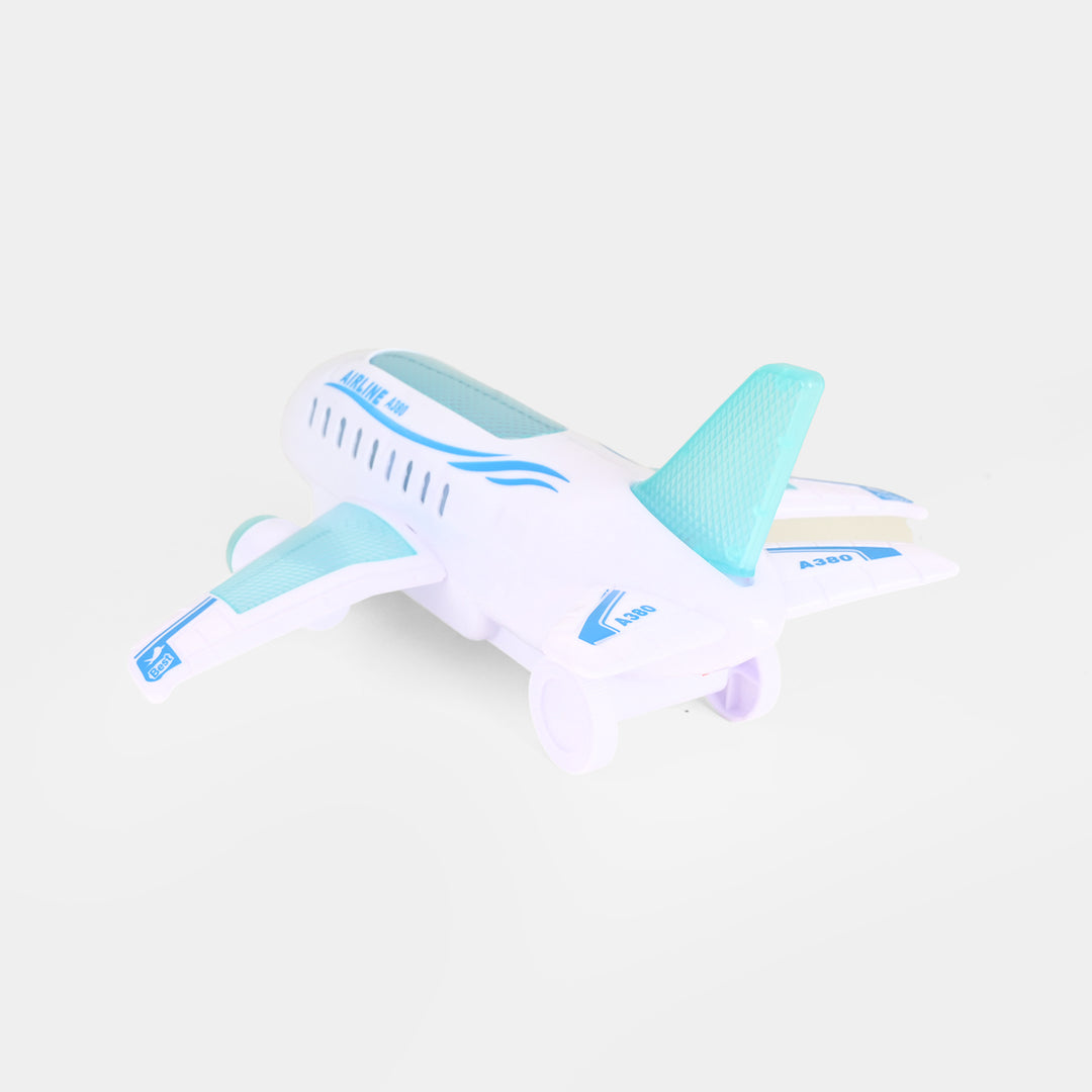 Electric Bump & Go Toy Jet with Light & Music