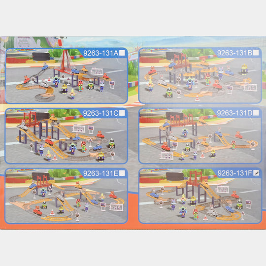 DIY Electric Track Parking Lot Playset