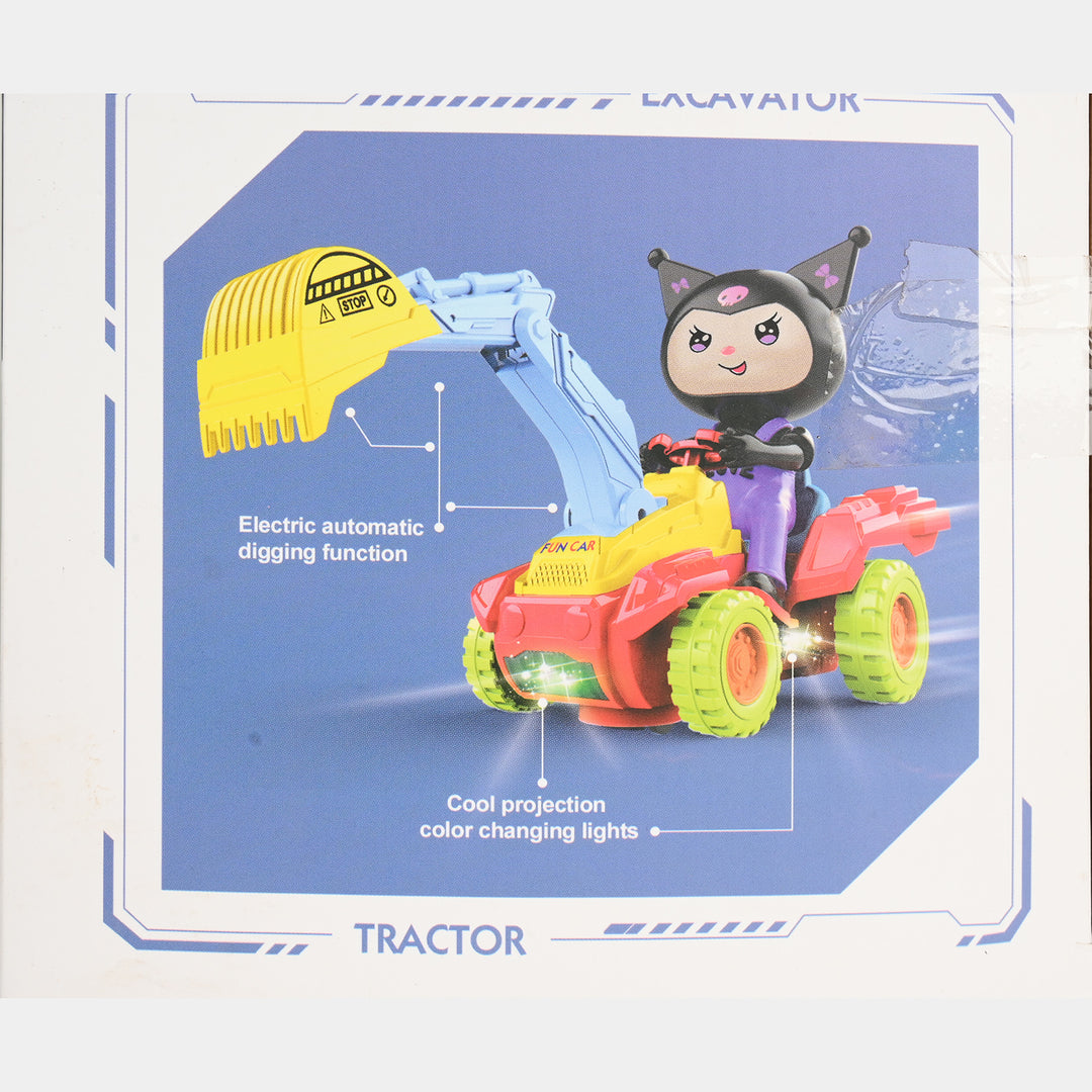 Electric Construction Vehicle with Light & Music