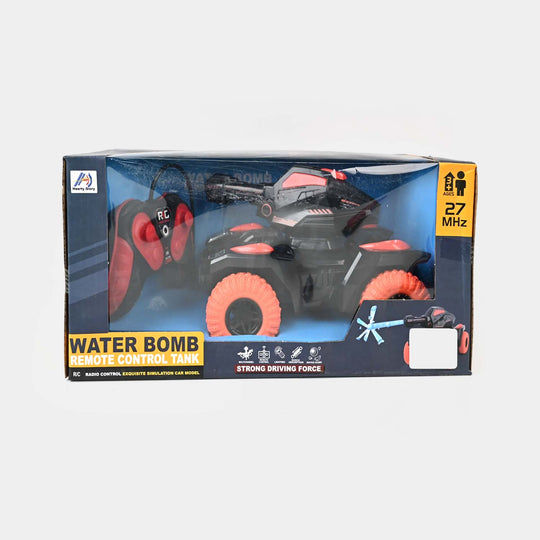 RC Full-Function Military Tank + Water Bomb For Kids