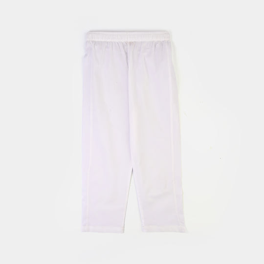 Boys Cotton Poplin 2Piece Suit (Chicken Kari)-WHITE