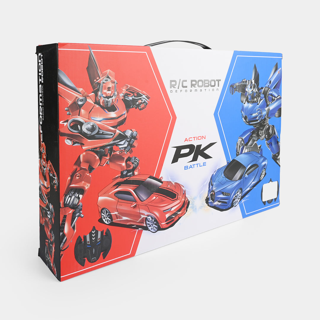 2-in-1 Dual Remote Control Transforming Vehicle Set