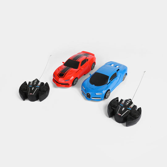 2-in-1 Dual Remote Control Transforming Vehicle Set