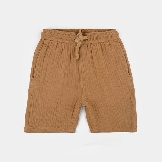 Boys Gauze Shorts (Summer Essence) - Brown