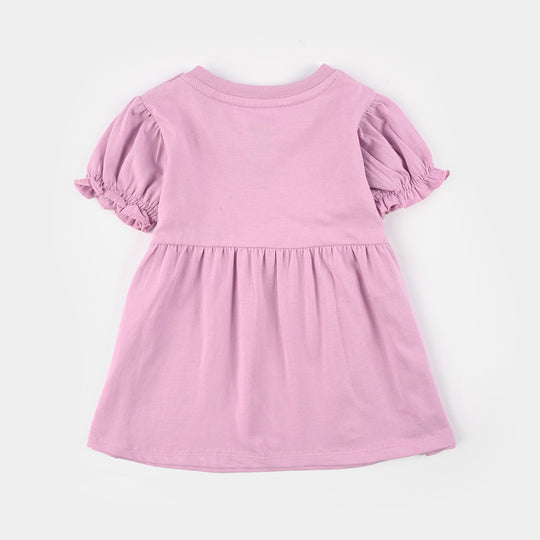 Infant Girls Jersey/Terry Knitted Frock (Good Mood)