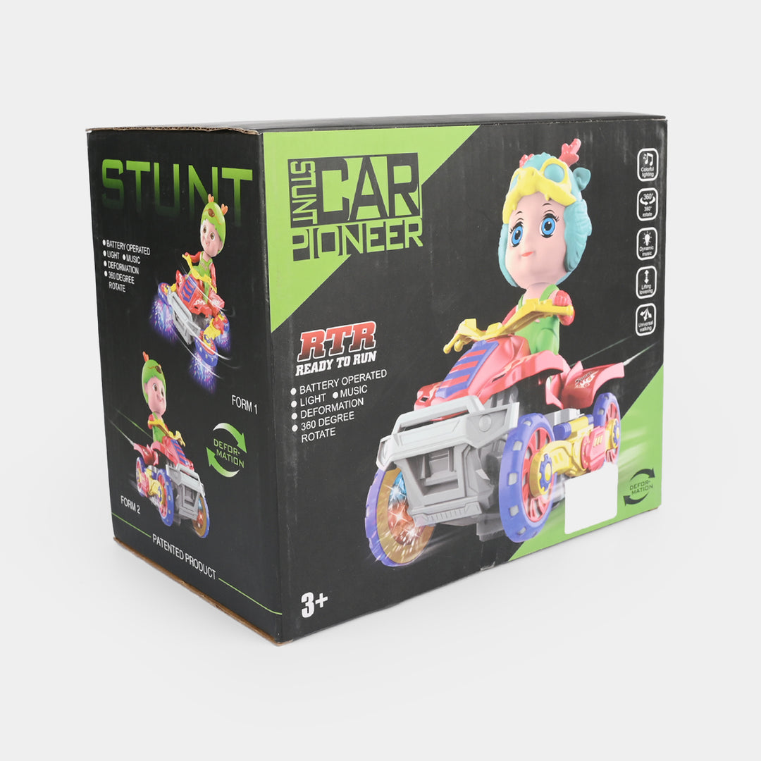 Electronic Stunt Vehicle / Deforming Light & Sound Toy