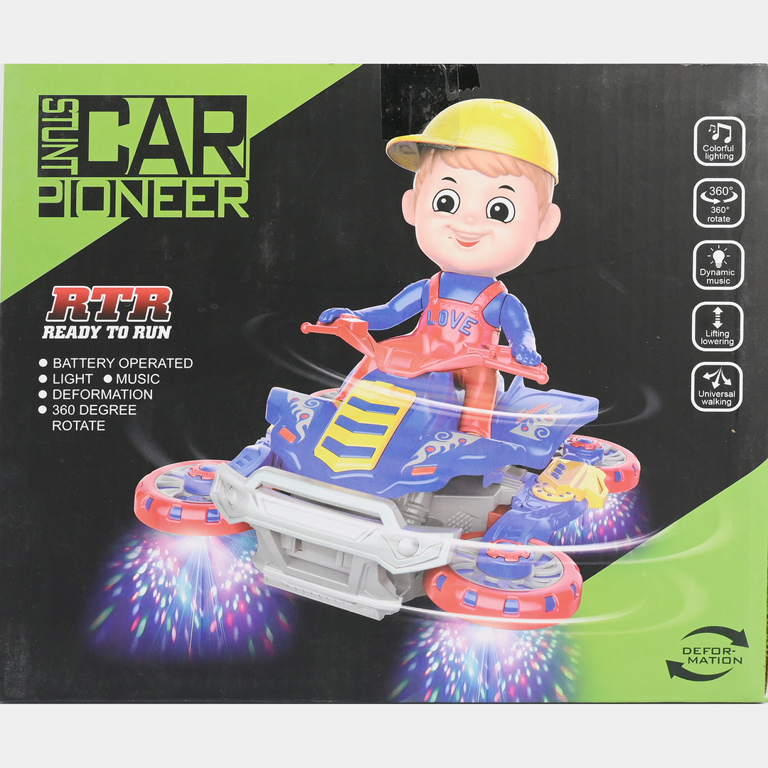 Electronic Stunt Vehicle / Deforming Light & Sound Toy