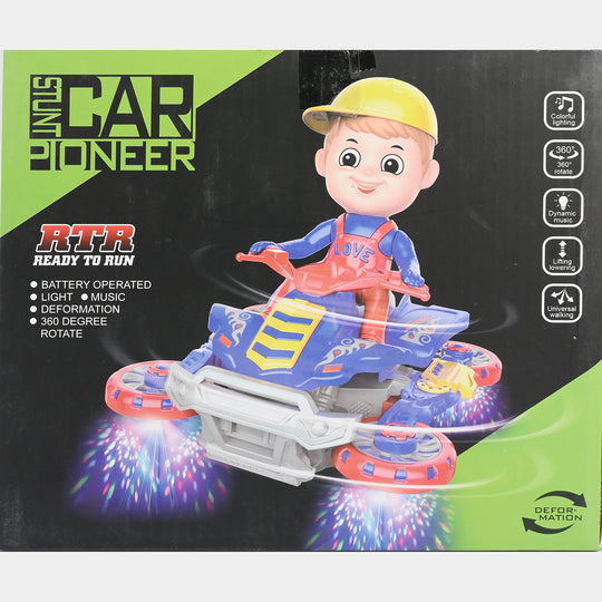 Electronic Stunt Vehicle / Deforming Light & Sound Toy