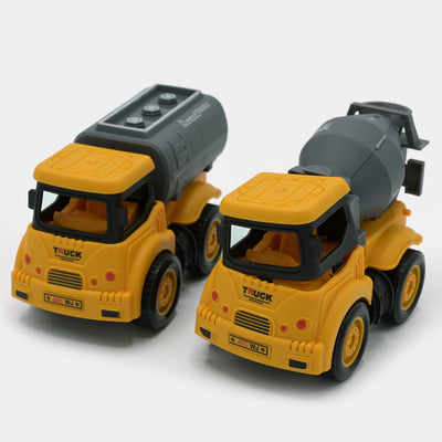 Pull Back Construction Truck For Kids