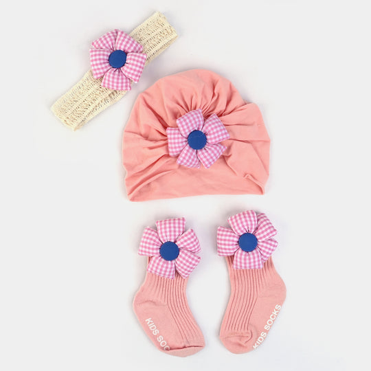 New Born Cap/Hat Set | 3PCs
