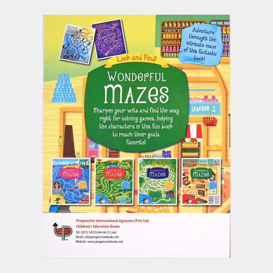 Wonderful Mazes Activity Book For Kids