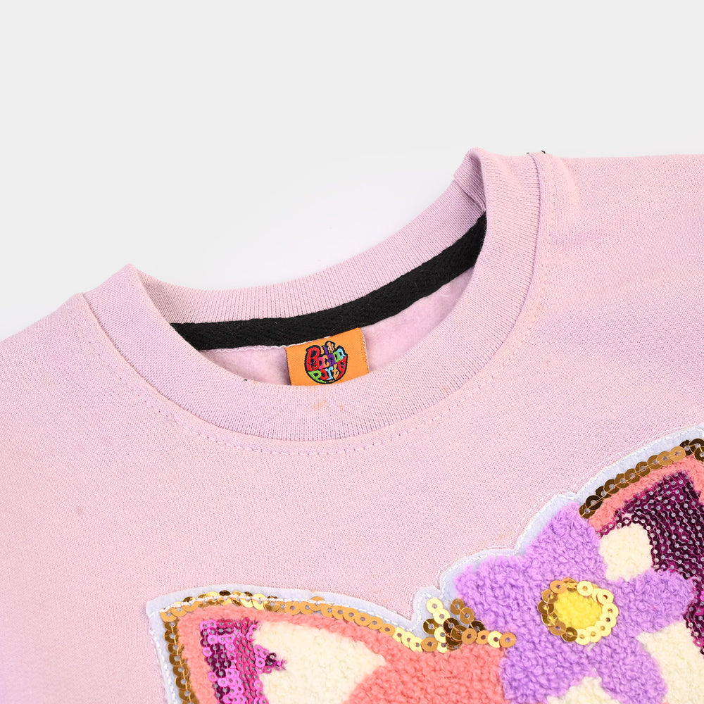 Girls Fleece Sweatshirt Winter - D.Lavender