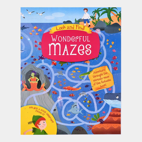 Wonderful Mazes Activity Book For Kids