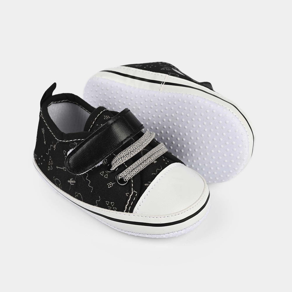 Baby Girl Shoes B-15-Blk.wht
