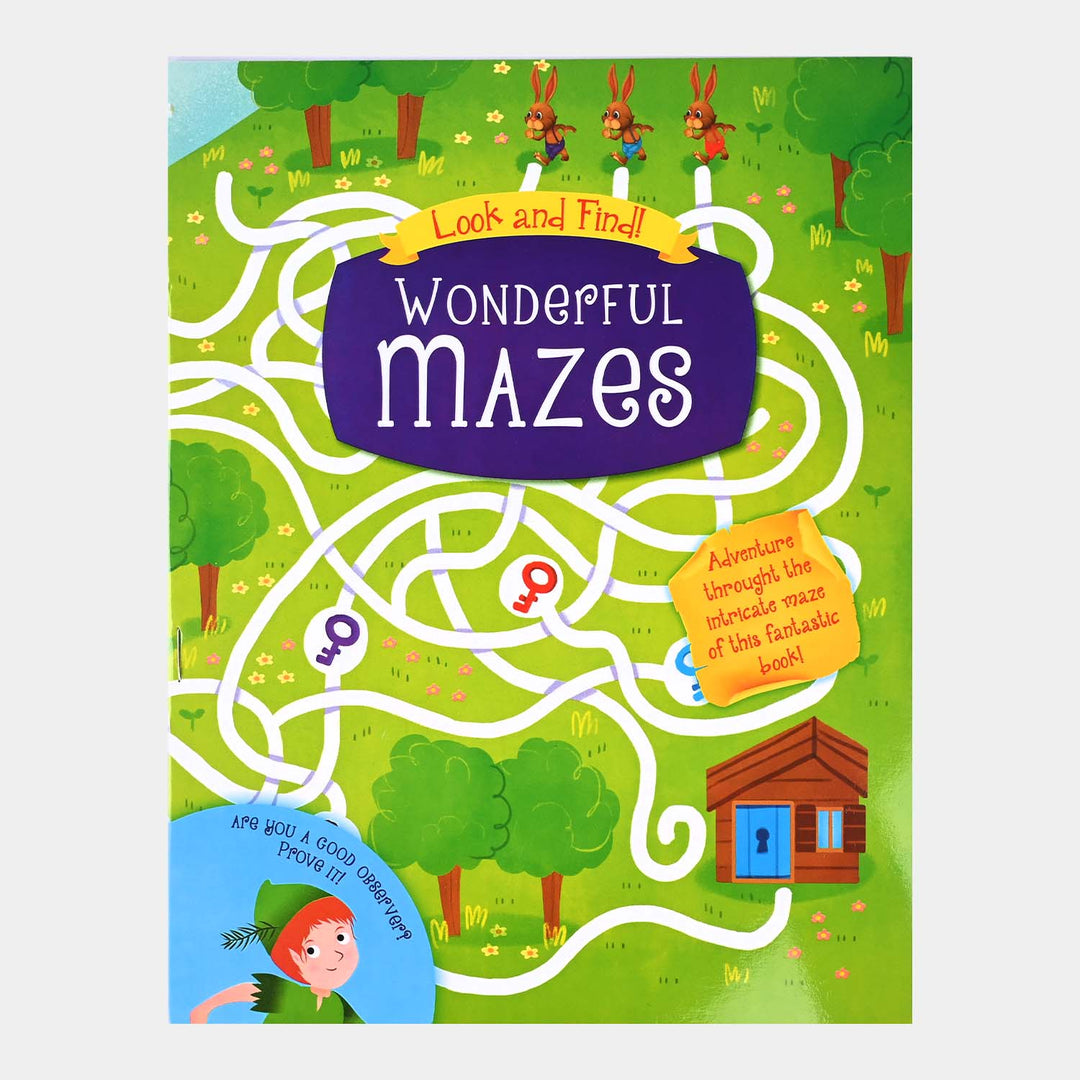 Wonderful Mazes Activity Book For Kids