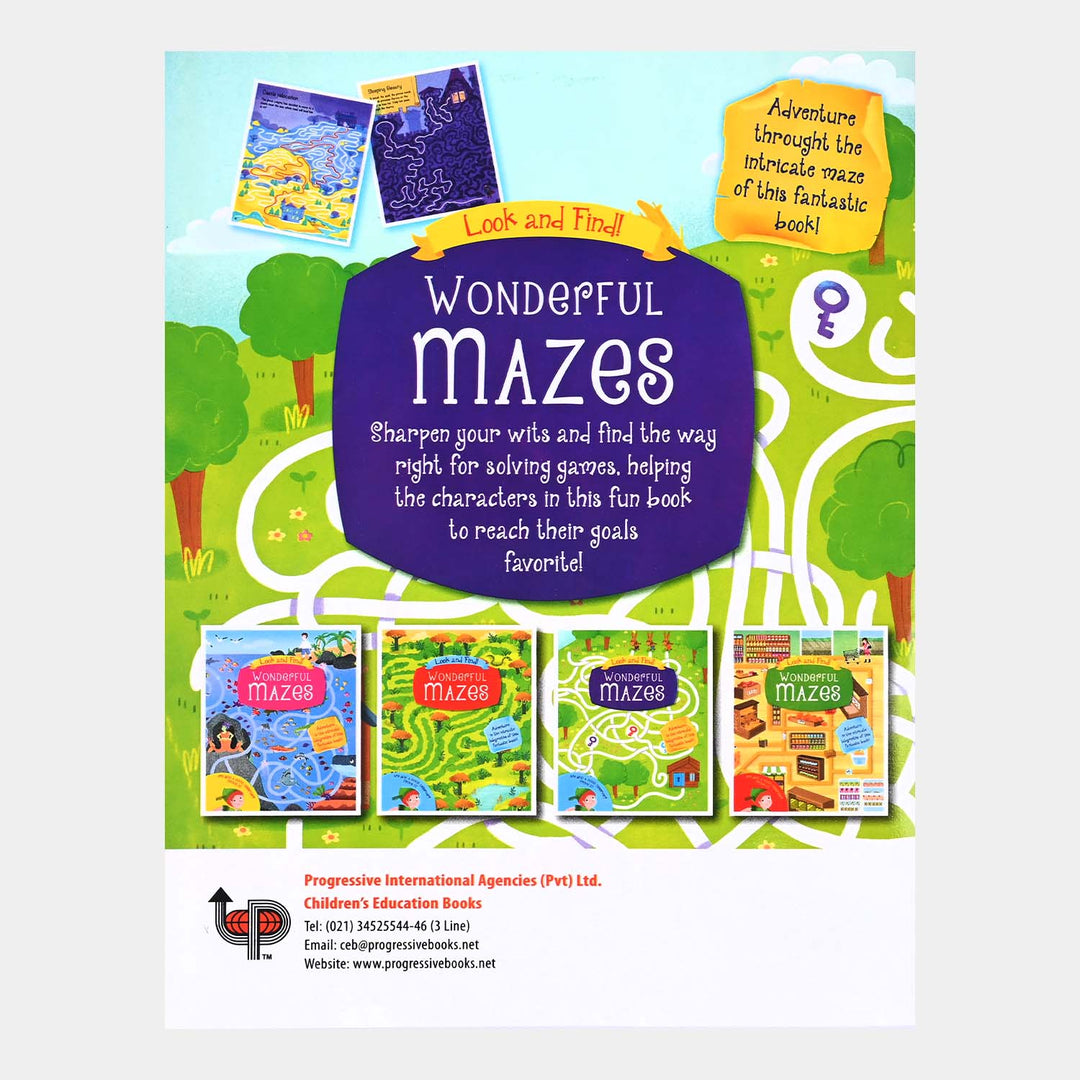 Wonderful Mazes Activity Book For Kids