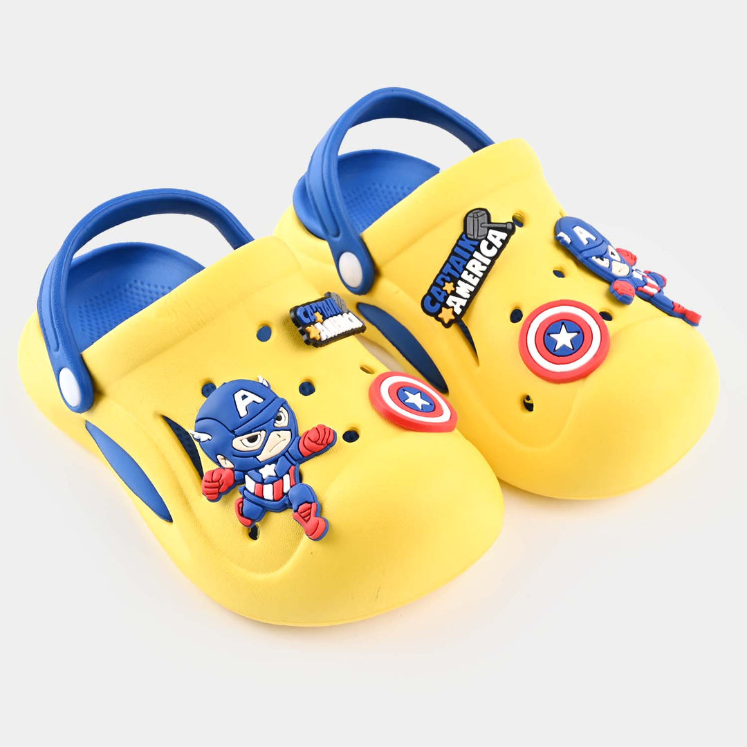 Boys Clogs B012-16-Yellow