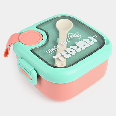 Lunch Box For Kids - Green/Peach