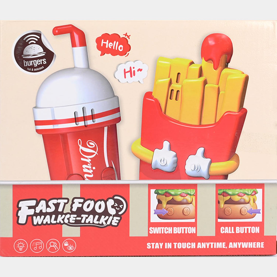 Fast Food Walkie-Talkie Set