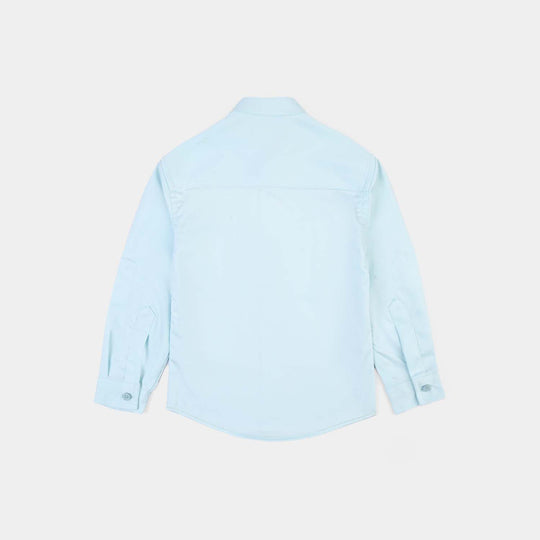 Boys Casual Shirt Bear - SKY BLUE