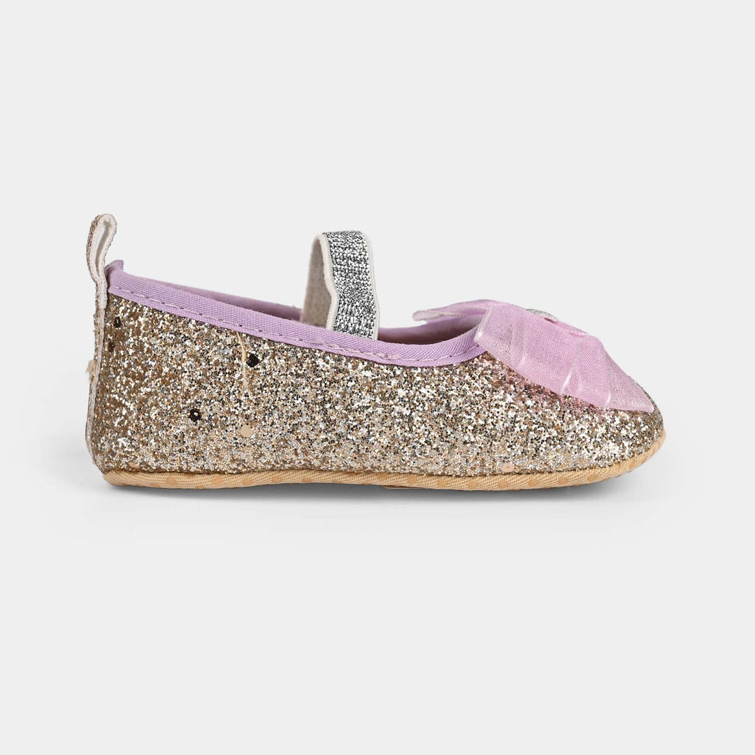 Baby Girl Shoes B-10-GOLDEN