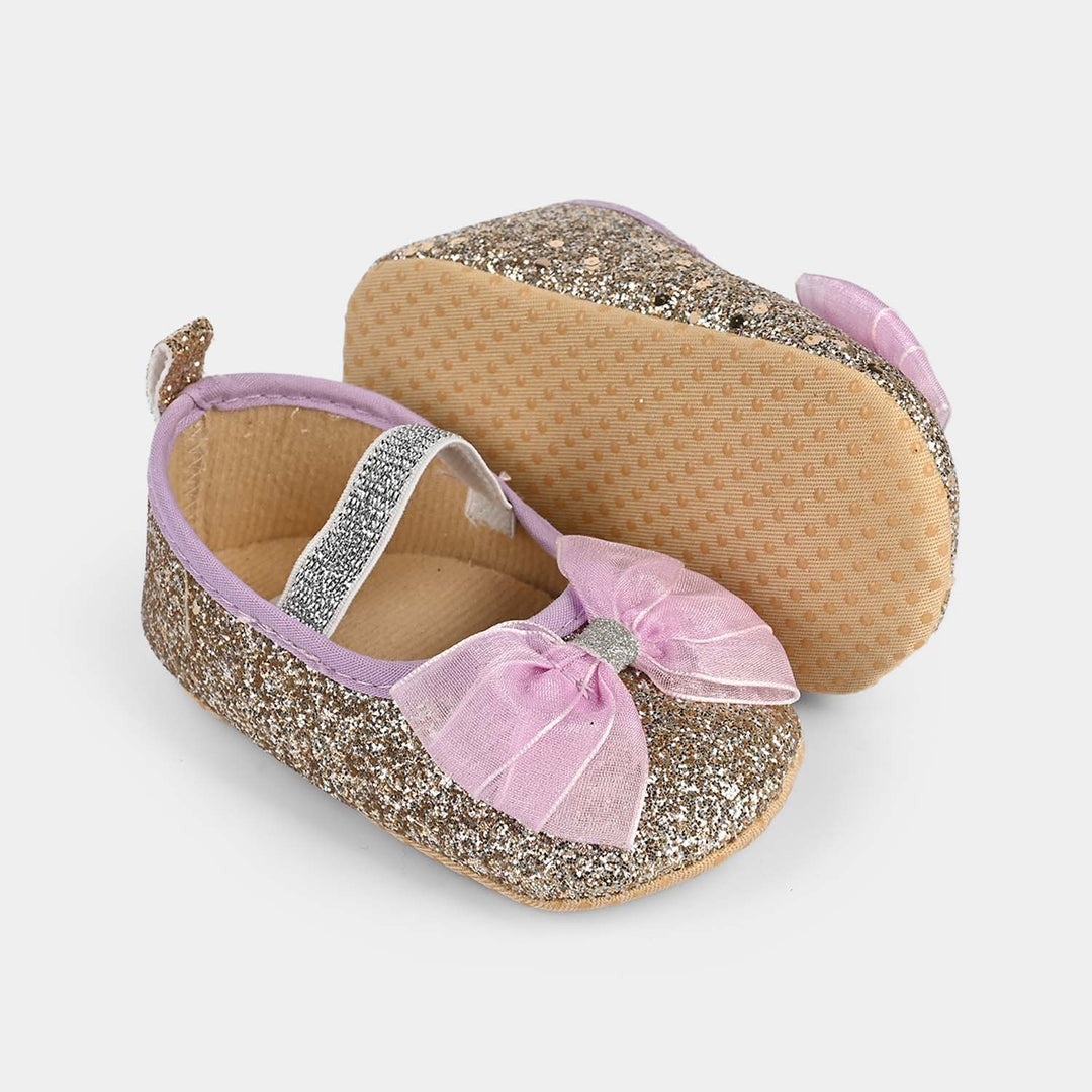 Baby Girl Shoes B-10-GOLDEN