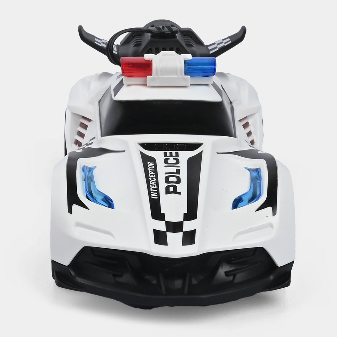 Remote Control 5 Function Police Car For Kids