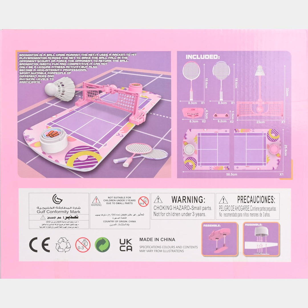 Tabletop Badminton Game Set for Kids