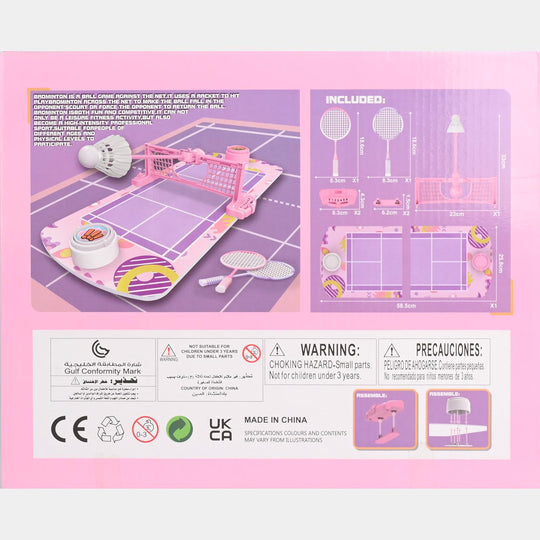 Tabletop Badminton Game Set for Kids