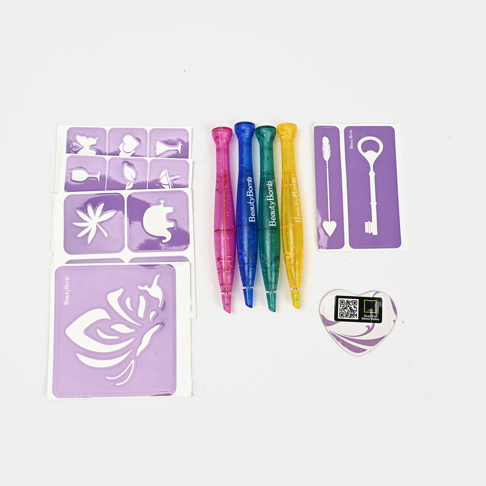 Super Party Tattoo Play Set For Girls