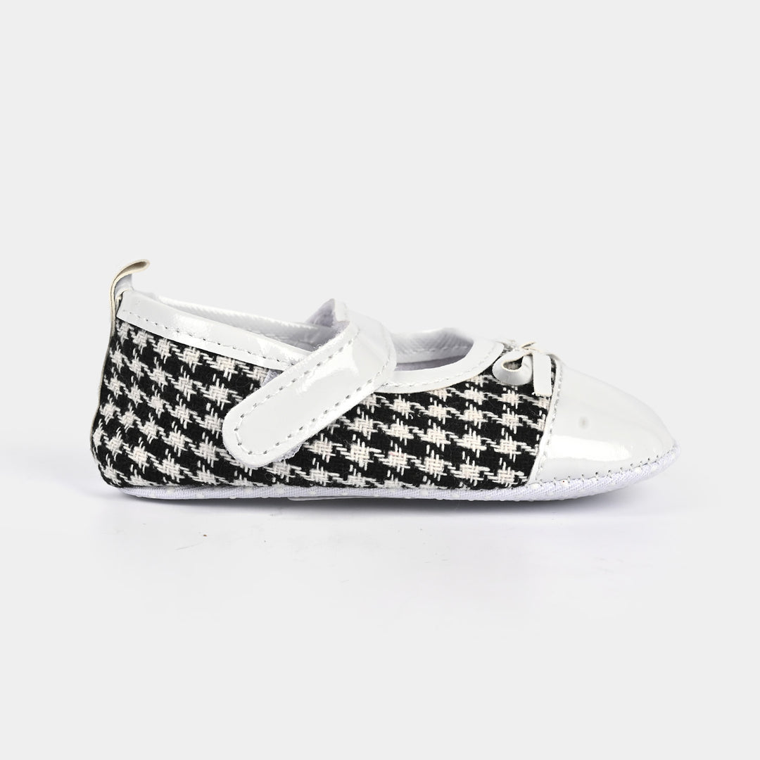 Baby Girl Shoes B-7-White