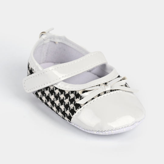 Baby Girl Shoes B-7-White