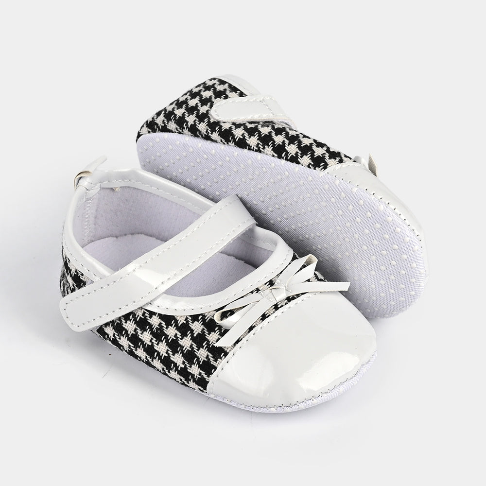 Baby Girl Shoes B-7-White