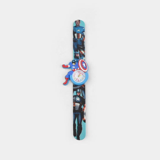 Slap Band Silicon Wrist Watch