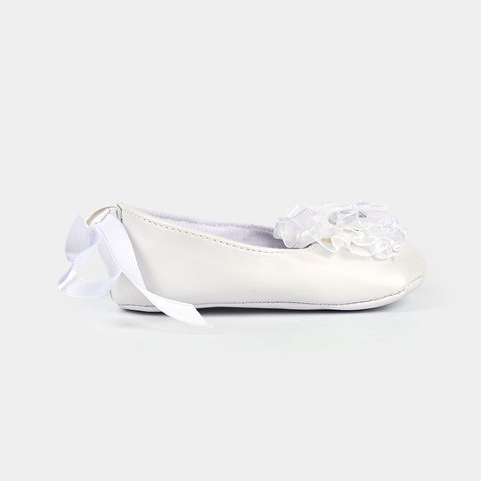 Baby Girl Shoes B-4-White