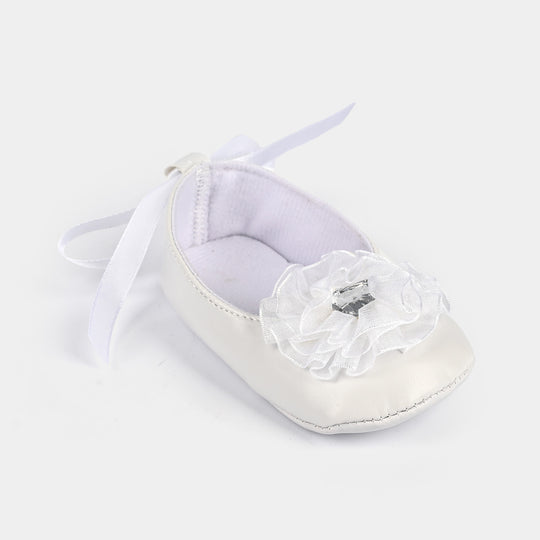 Baby Girl Shoes B-4-White