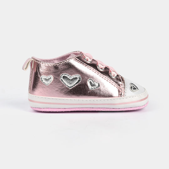 Baby Girl Shoes B-3-SILVER