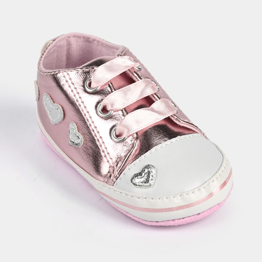 Baby Girl Shoes B-3-SILVER