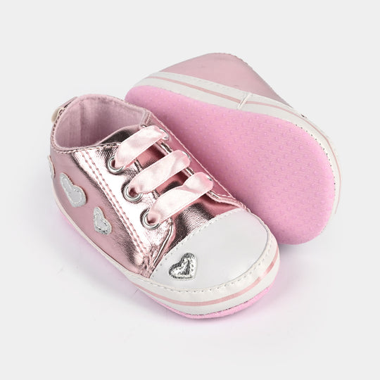 Baby Girl Shoes B-3-SILVER