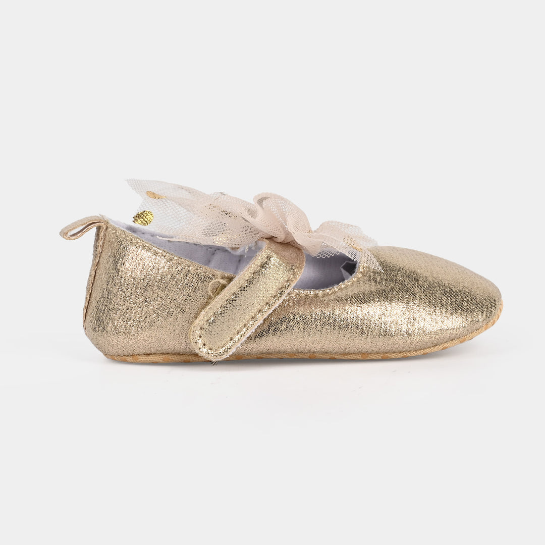 Baby Girl Shoes B-14-Golden