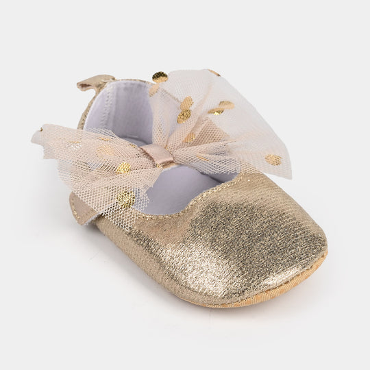 Baby Girl Shoes B-14-Golden