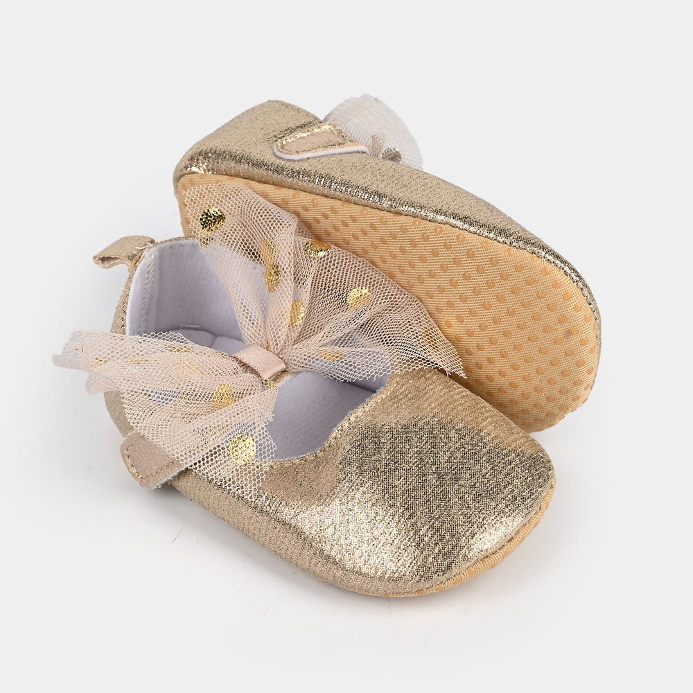 Baby Girl Shoes B-14-Golden