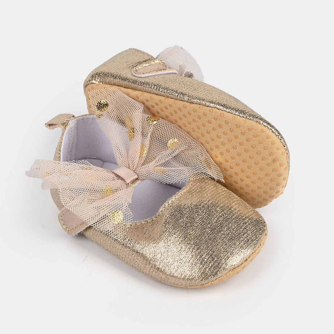 Baby Girl Shoes B-14-Golden