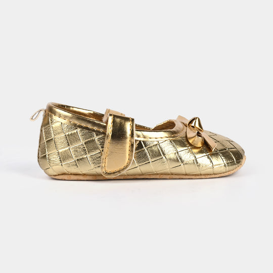 Baby Girl Shoes B-12-Golden