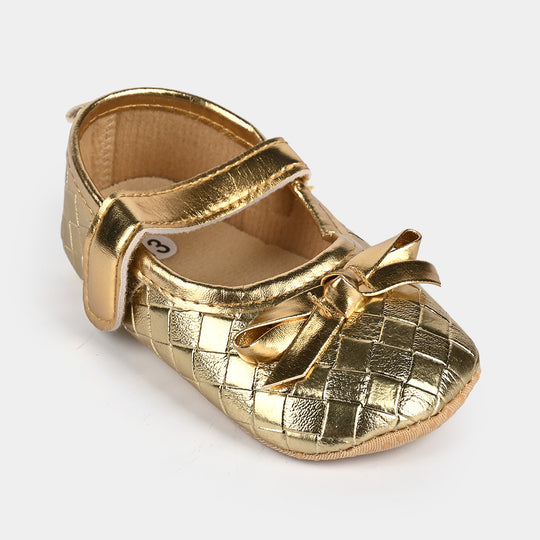 Baby Girl Shoes B-12-Golden