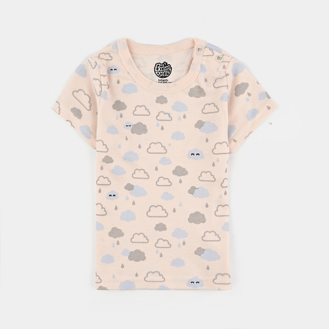Pack Of 3 Infant Unisex Cotton Short Sleeves T-Shirt Set
