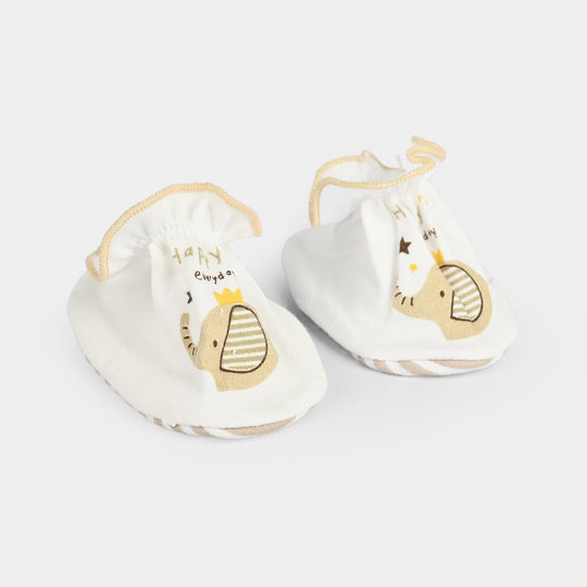 Soft Cotton Baby Booties | 0-6M