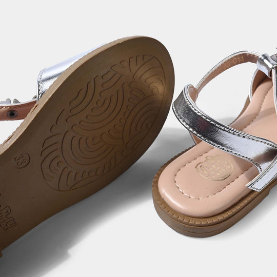 Girls Sandal BS-014-SILVER