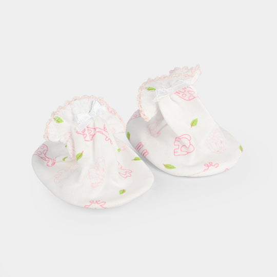 Soft Cotton Baby Booties | 0-6M