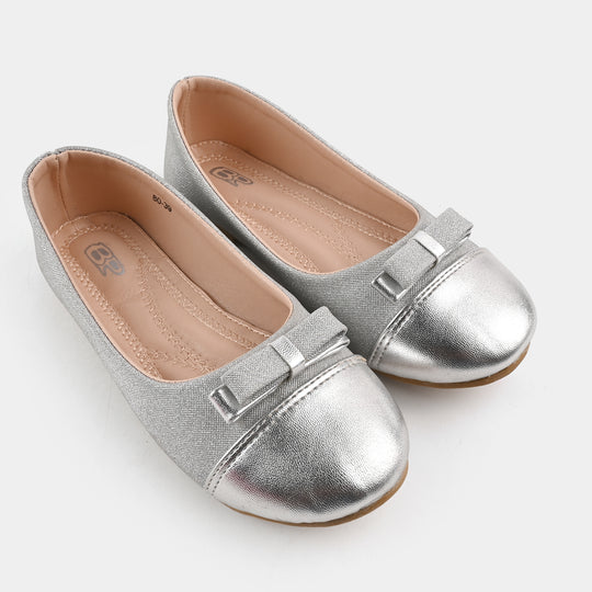 Girls Pumps 80-39-SILVER